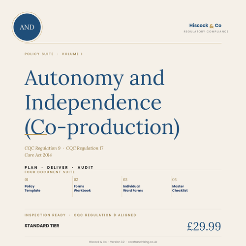Autonomy and Independence Policy Suite cover