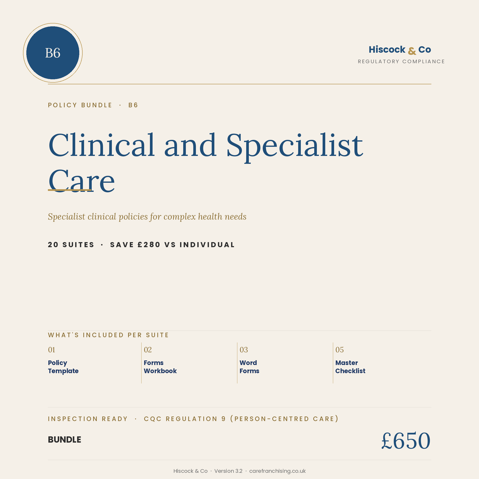 Clinical and Specialist Care Bundle cover