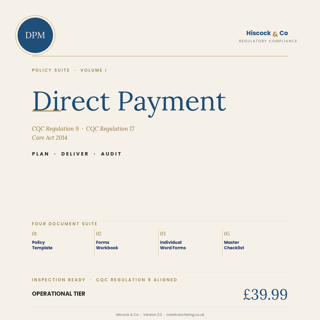Direct Payments Policy Suite cover