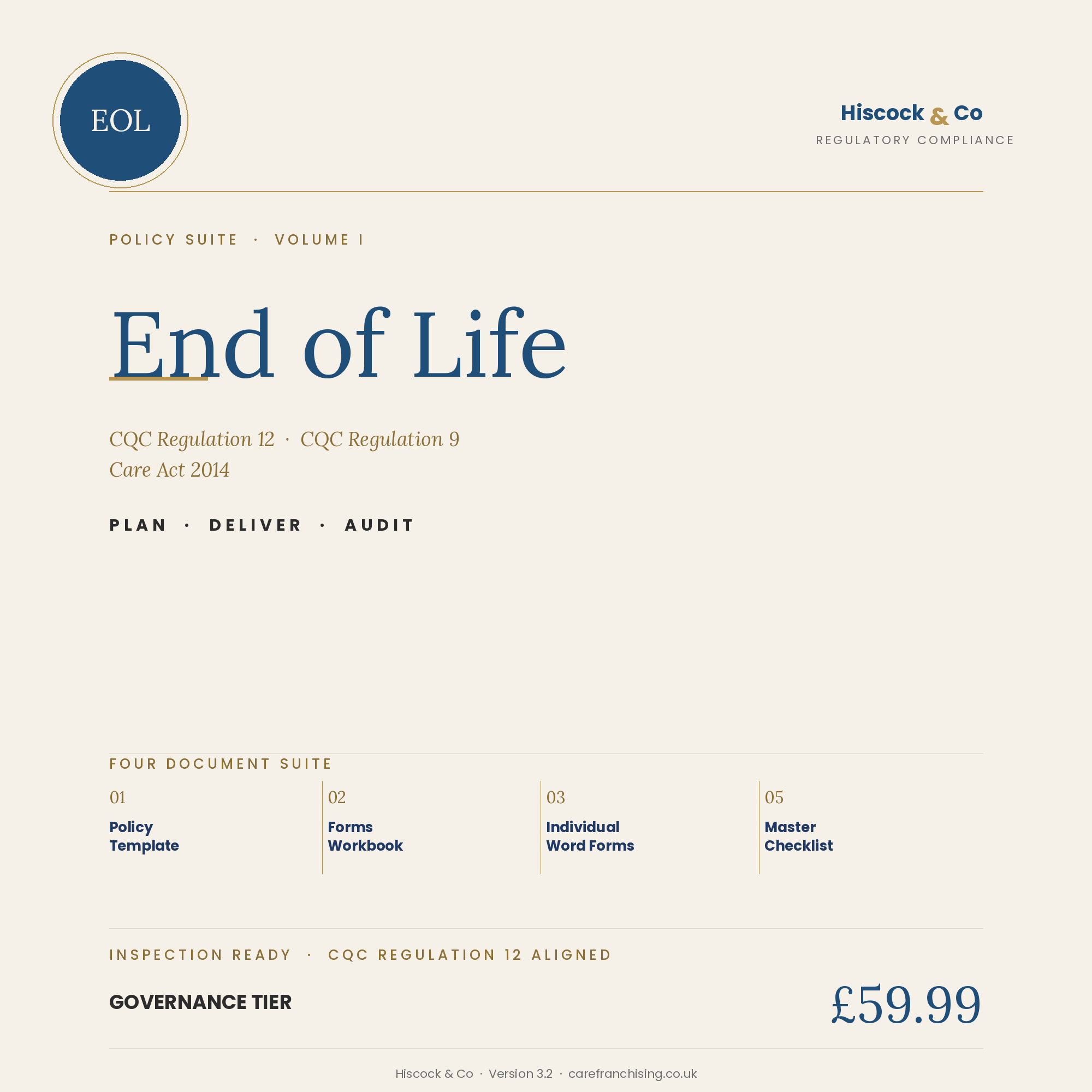 End of Life Care Policy Suite cover