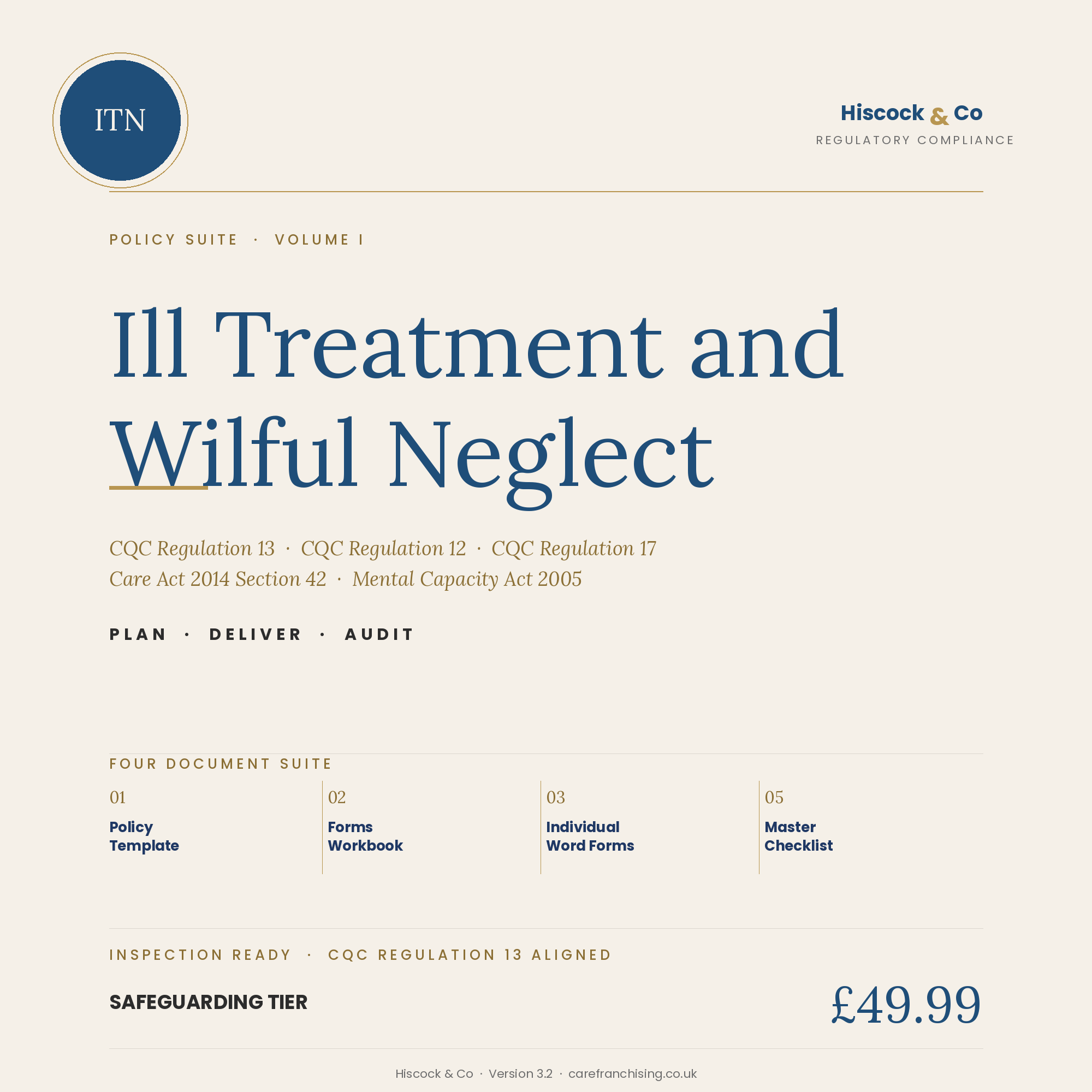 ITN Policy Suite Cover