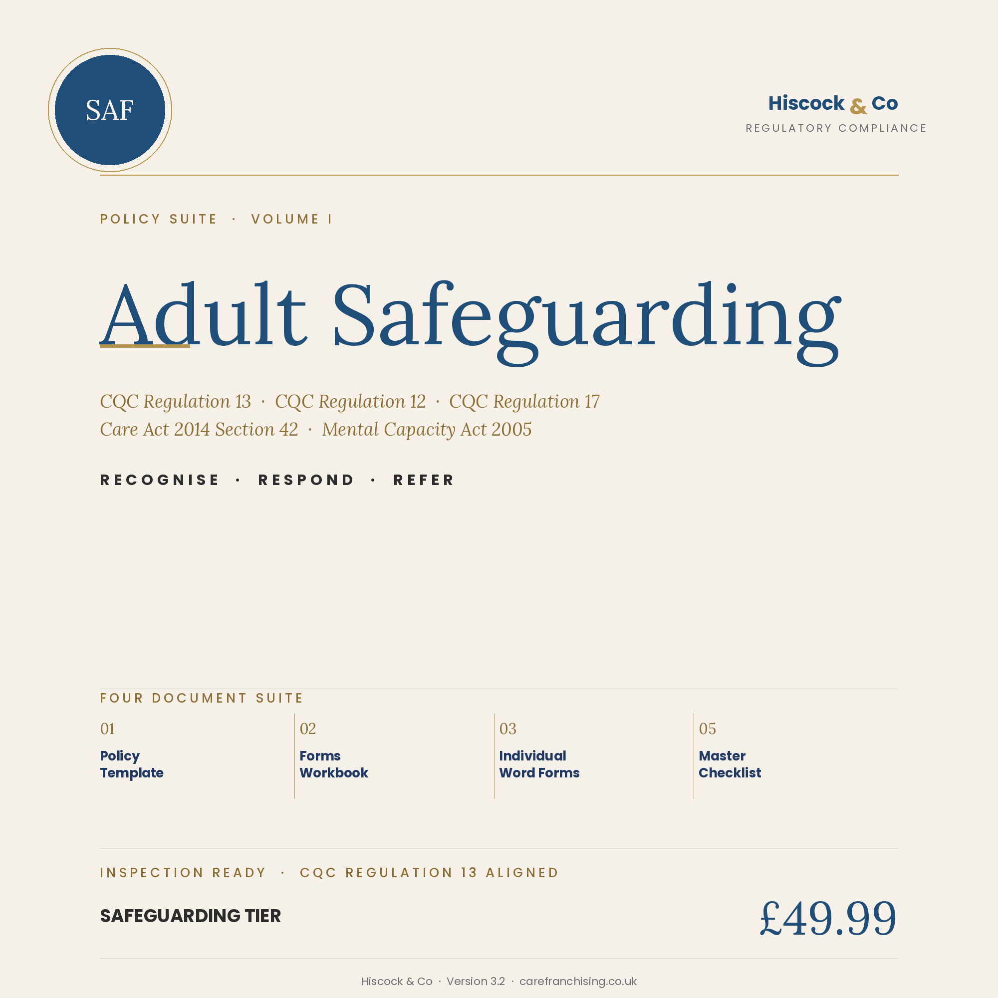 SAF Policy Suite Cover